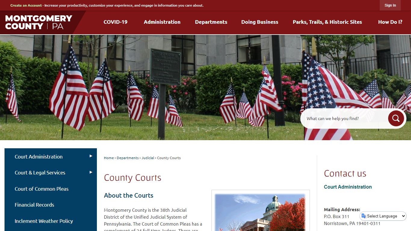 County Courts | Montgomery County, PA - Official Website